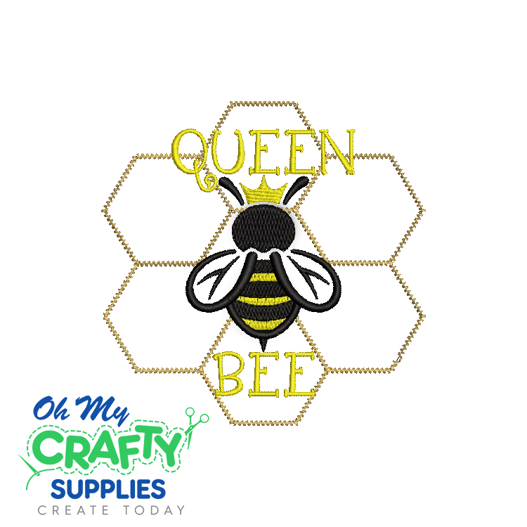Queen Bee 3323 Embroidery Design – Oh My Crafty Supplies Inc.