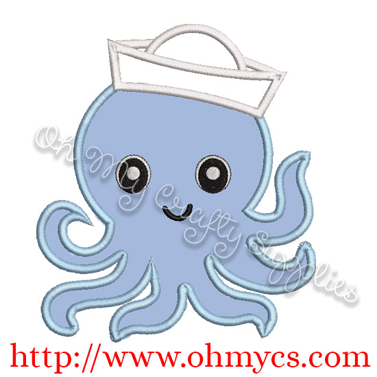 Sailor Octo Embroidery Applique