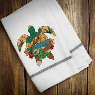 Scenic Turtle 1 Embroidery Design