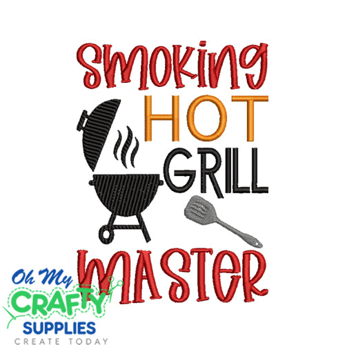 Smoking Grill Master 2021 Embroidery Design