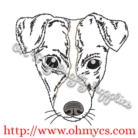 Sketch Terrier Embroidery Design