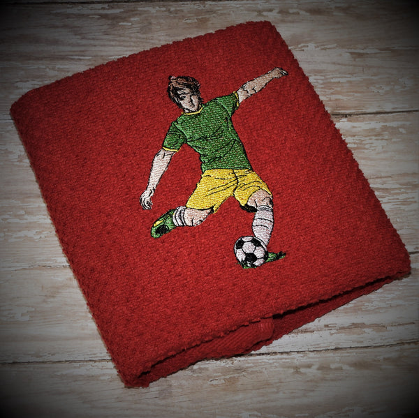 Soccer Player Guy Embroidery Design