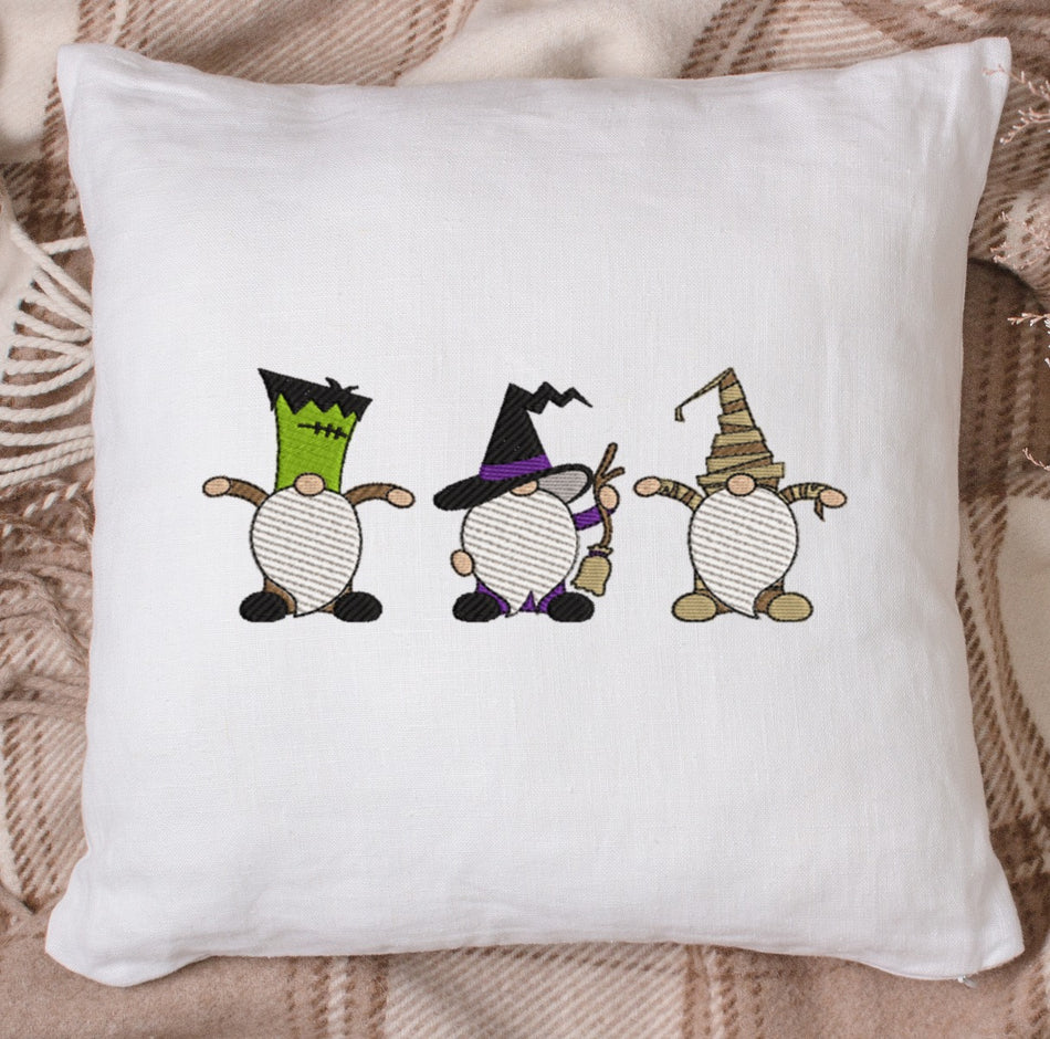 Spooky Gnomes Embroidery Design