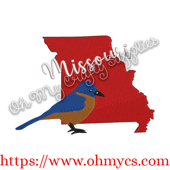 Missouri State Embroidery Design
