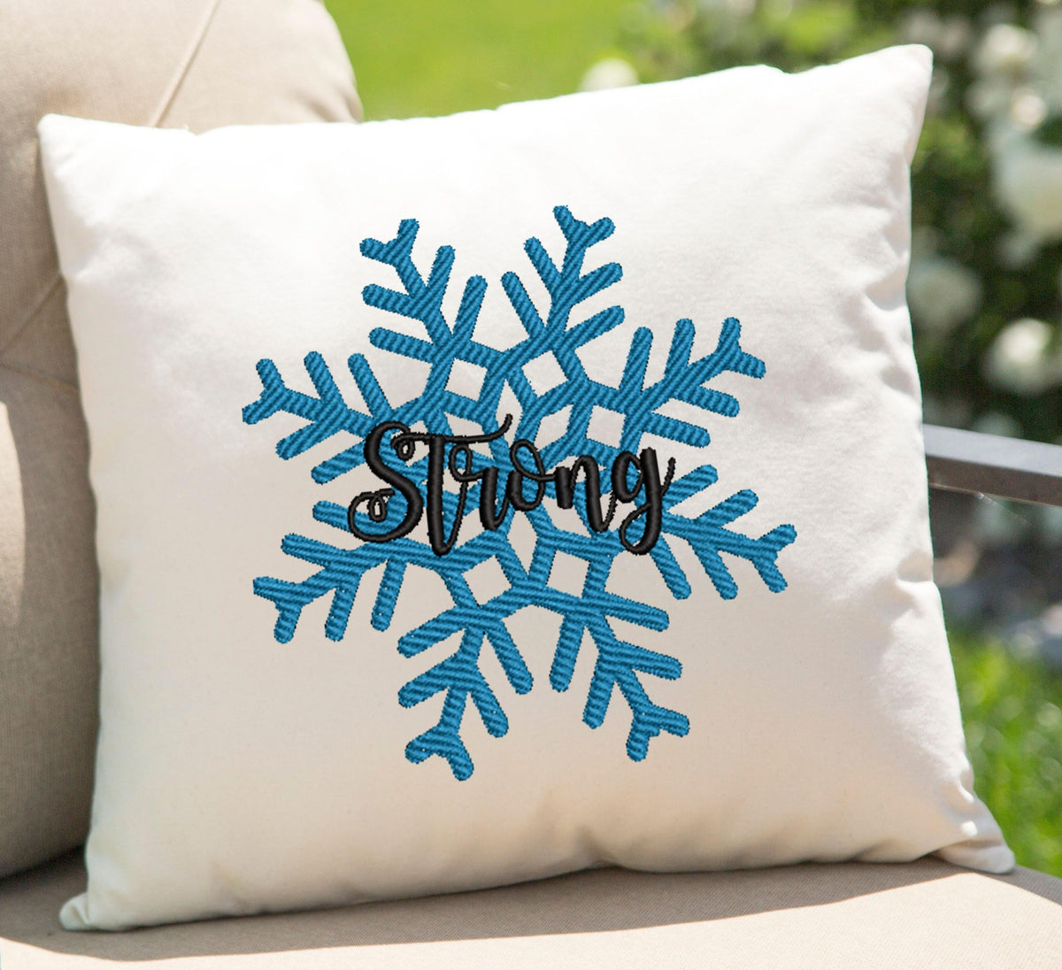 Strong Snow Flake Embroidery Design - Oh My Crafty Supplies Inc.