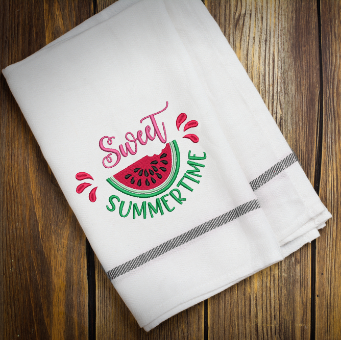 Sweet Summertime Embroidery Design