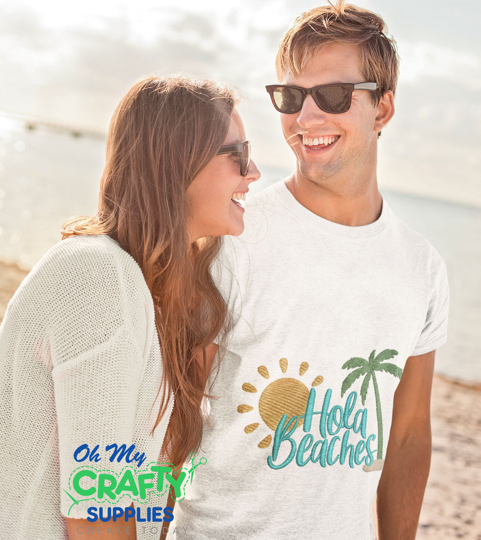 Hola Beaches 2021B Embroidery Design