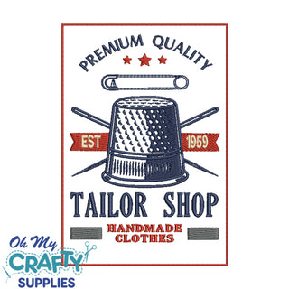 Tailor Shop Embroidery Design