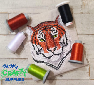 Satin Tiger Embroidery Design