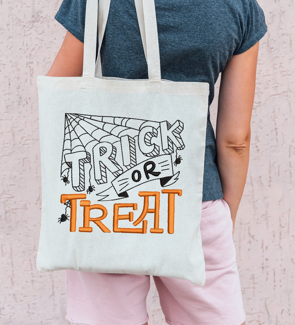 Trick or Treat 2020 Embroidery Design