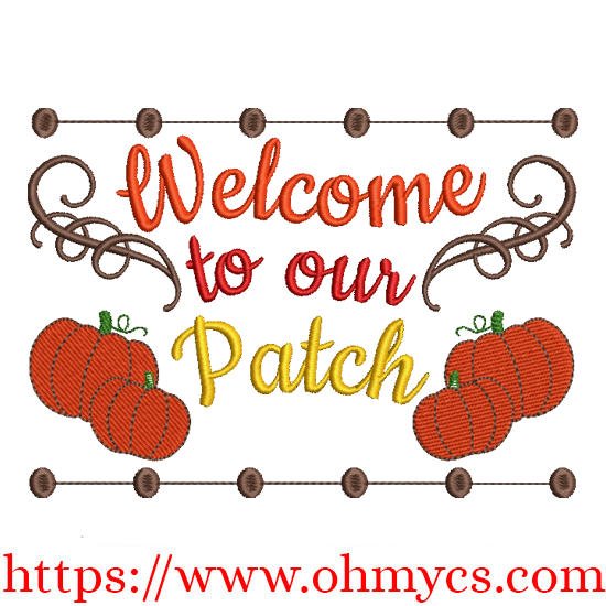 Welcome to Our Patch Embroidery Design