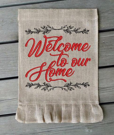 Welcome to our Home 2021 Embroidery Design - Oh My Crafty Supplies Inc.
