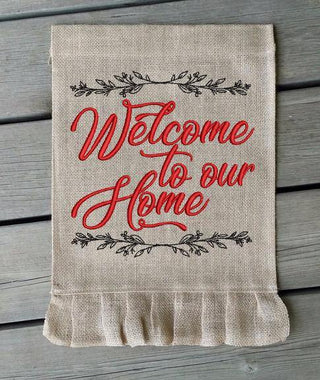 Welcome to our Home 2021 Embroidery Design - Oh My Crafty Supplies Inc.
