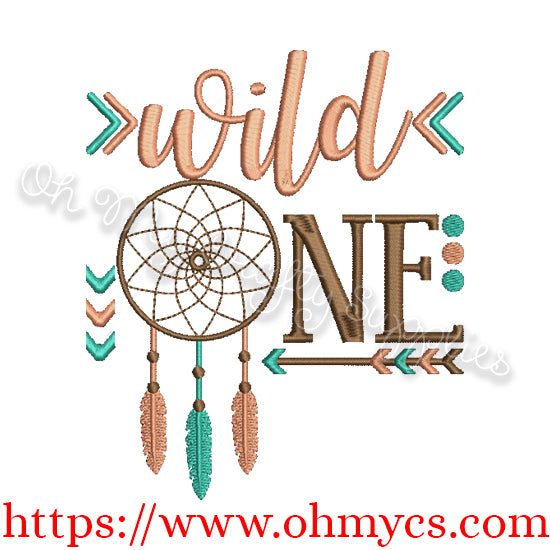 Wild ONE Embroidery Design