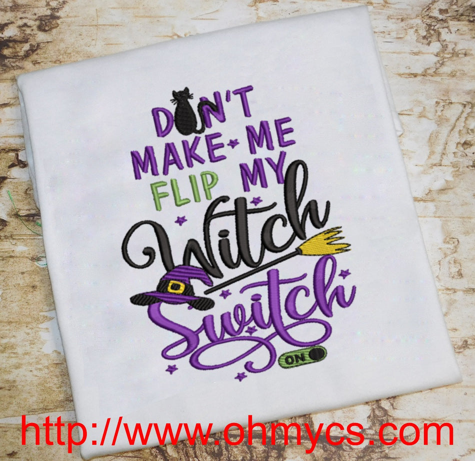 Witch Switch 2020 Embroidery Design