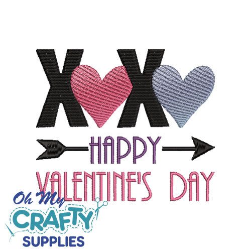 XOXO Valentine's 1422 Embroidery Design