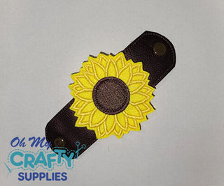 ITH Sunflower Napkin Ring Embroidery Design