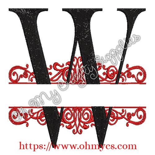A-Z Split Letter Embroidery Design Set - Image 9