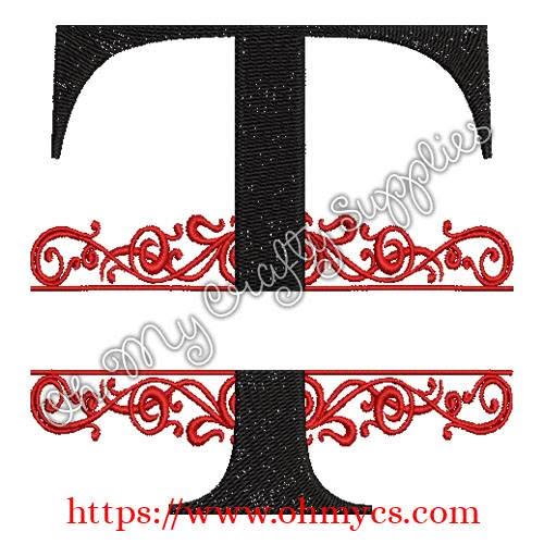 A-Z Split Letter Embroidery Design Set - Image 5
