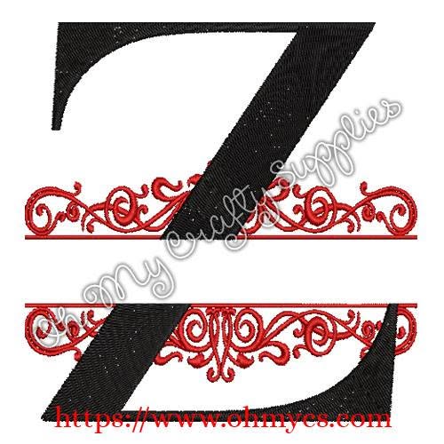 A-Z Split Letter Embroidery Design Set - Image 12