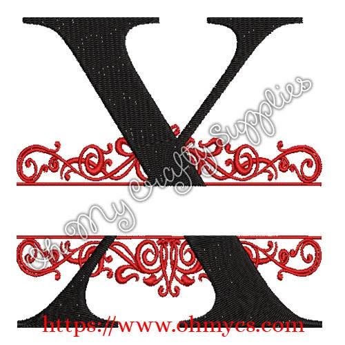 A-Z Split Letter Embroidery Design Set - Image 10