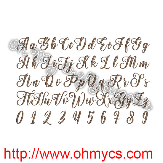 Autumn Leave Embroidery Font (BX Included - Image 2