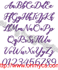 Alternative view of Acorn Embroidery Font (BX Included)