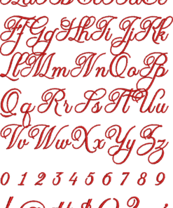 Alternative view of Berry In Love Embroidery Font (BX Included)
