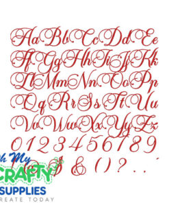Alternative view of Bellissimo Embroidery Font (BX Included)