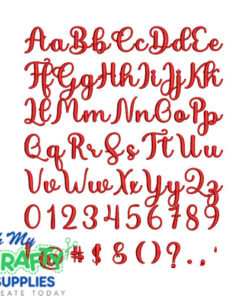 Alternative view of Bayside Breeze Embroidery Font (BX Included)