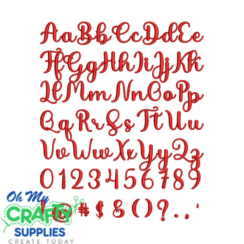Bayside Breeze Embroidery Font (BX Included) - Image 2