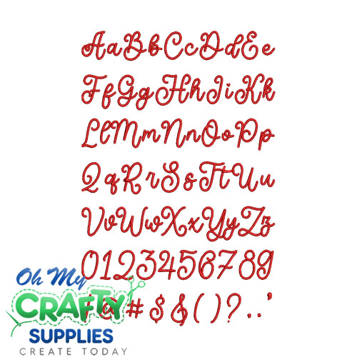 Amberly Embriodery Font (BX Included) - Image 2