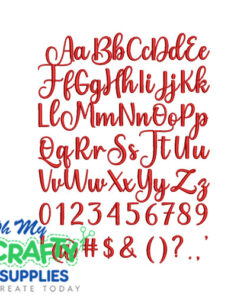 Alternative view of Ambrosia Embroidery Font (BX Included) (FL)