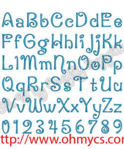 Alternative view of Arctic Chill Embroidery Font (BX Included)