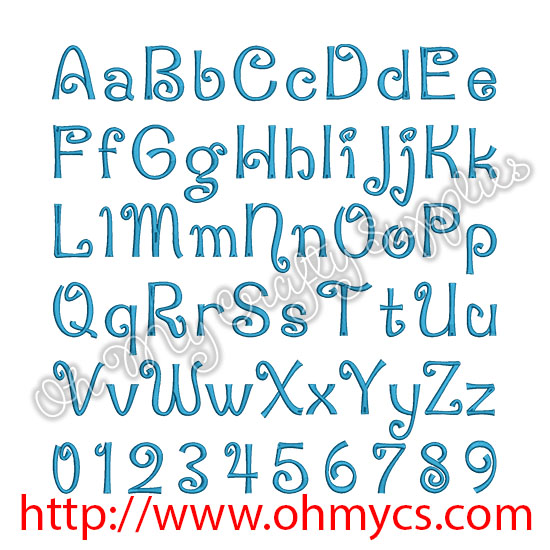 Arctic Chill Embroidery Font (BX Included) - Image 2