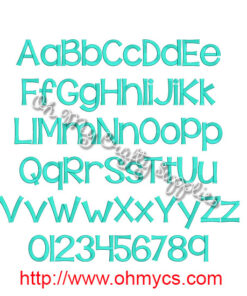 Alternative view of Bella Ella Embroidery Font (BX Included)