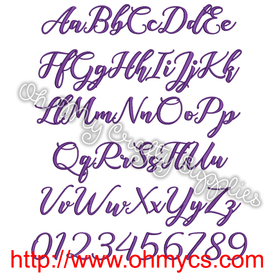Acorn Embroidery Font (BX Included) - Image 2