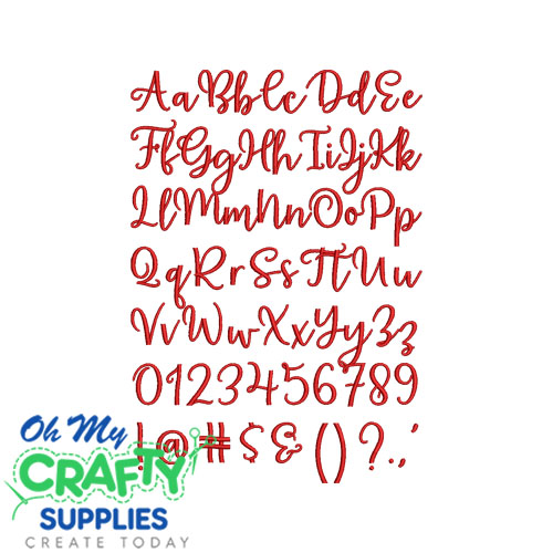 Amaryllis Aria Embroidery Font (BX Included) - Image 2