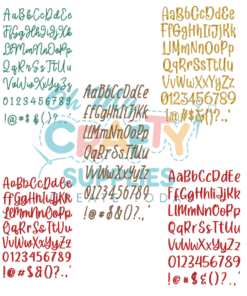 Christmas Font Bundle Set Embroidery Font (BX Included)