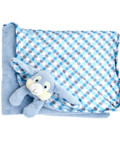 Blue Bunny Blanket - Large — Case of 15