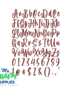 Alternative view of Pie Font Bundle Set Embroidery Font (BX Included)