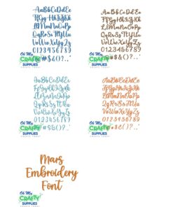 Planet Font Bundle Embroidery Set (BX Included)