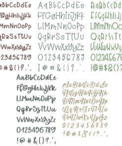 Tree Font Bundle Set Embroidery Font (BX Included)