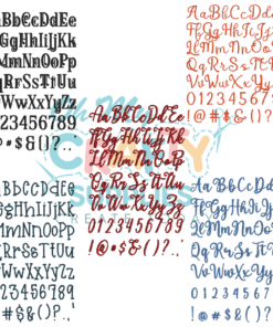 Harmony Font Bundle Set Embroidery Font (BX Included)