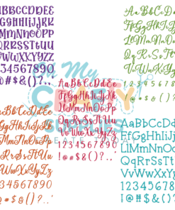 July 2023 Font Bundle Set Embroidery Font (BX Included)