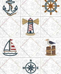Anchored in Stitches – Nautical Wall Hanger Block Club
