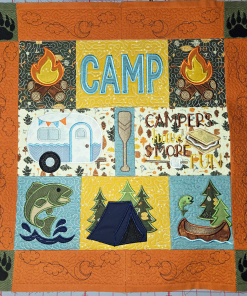 Stitched Adventures – Camping Wall Hanger