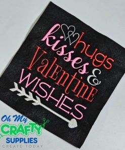 Valentine Wishes Embroidery Design