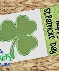 St. Patrick's Day Shamrock Mug Rug Embroidery Design