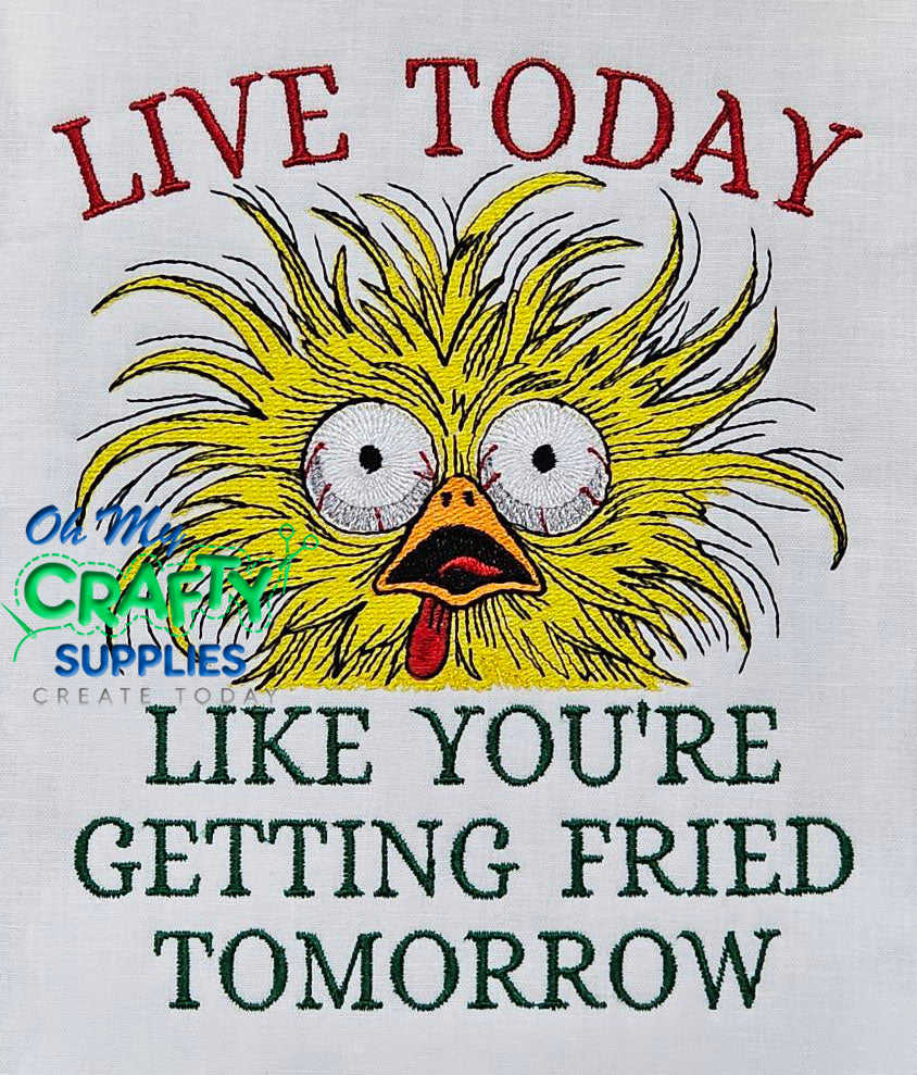 Fried Tomorrow Embroidery Design